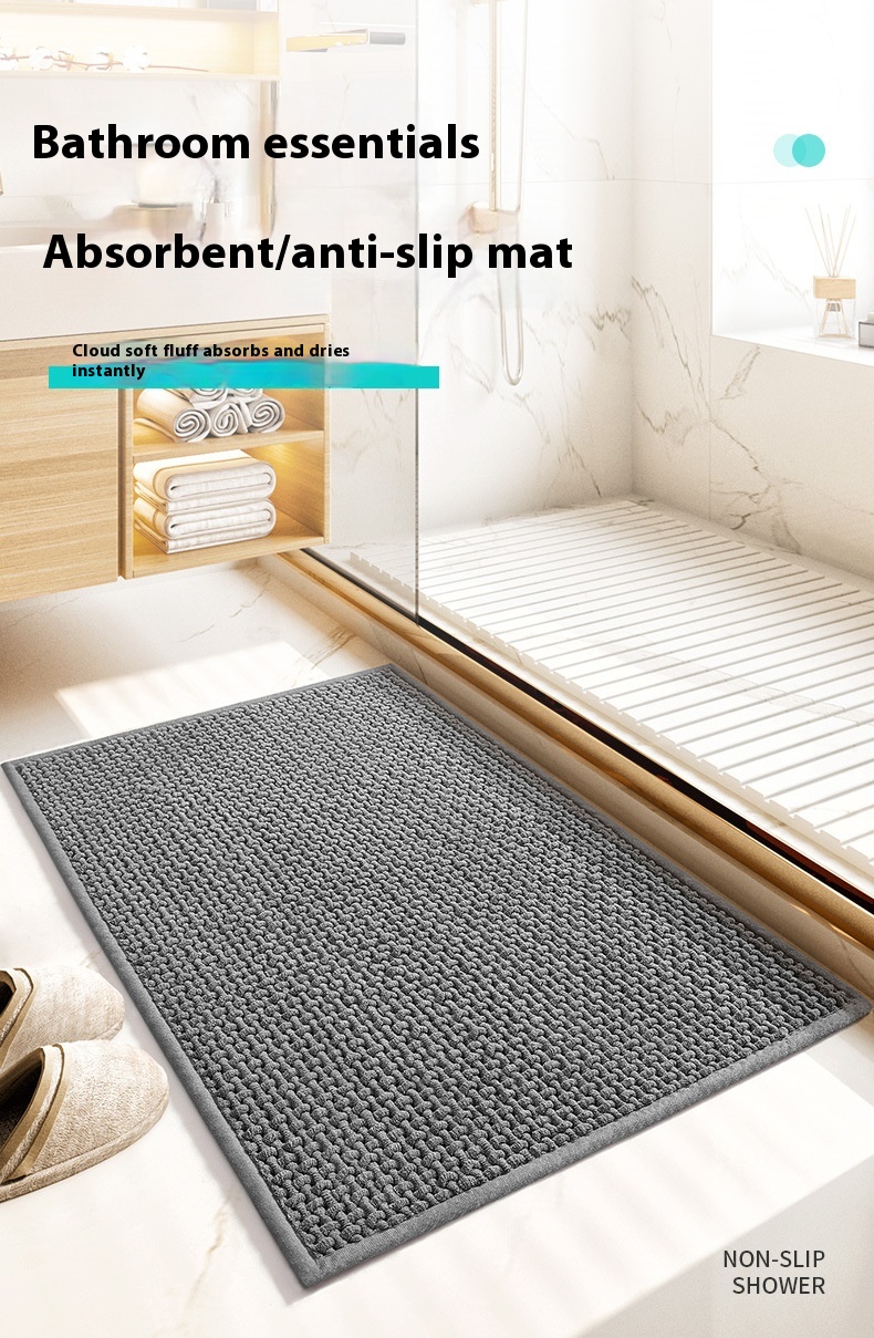 Title 3, Bathroom Floor Mat With Strong Absorbent Foot Pad