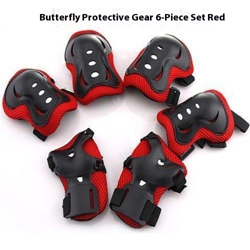 Leg And Knee Pads Red