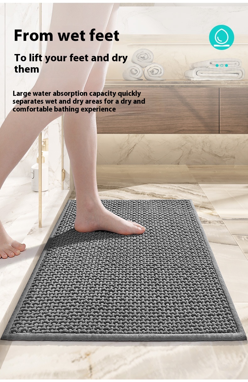 Title 2, Bathroom Floor Mat With Strong Absorbent Foot Pad