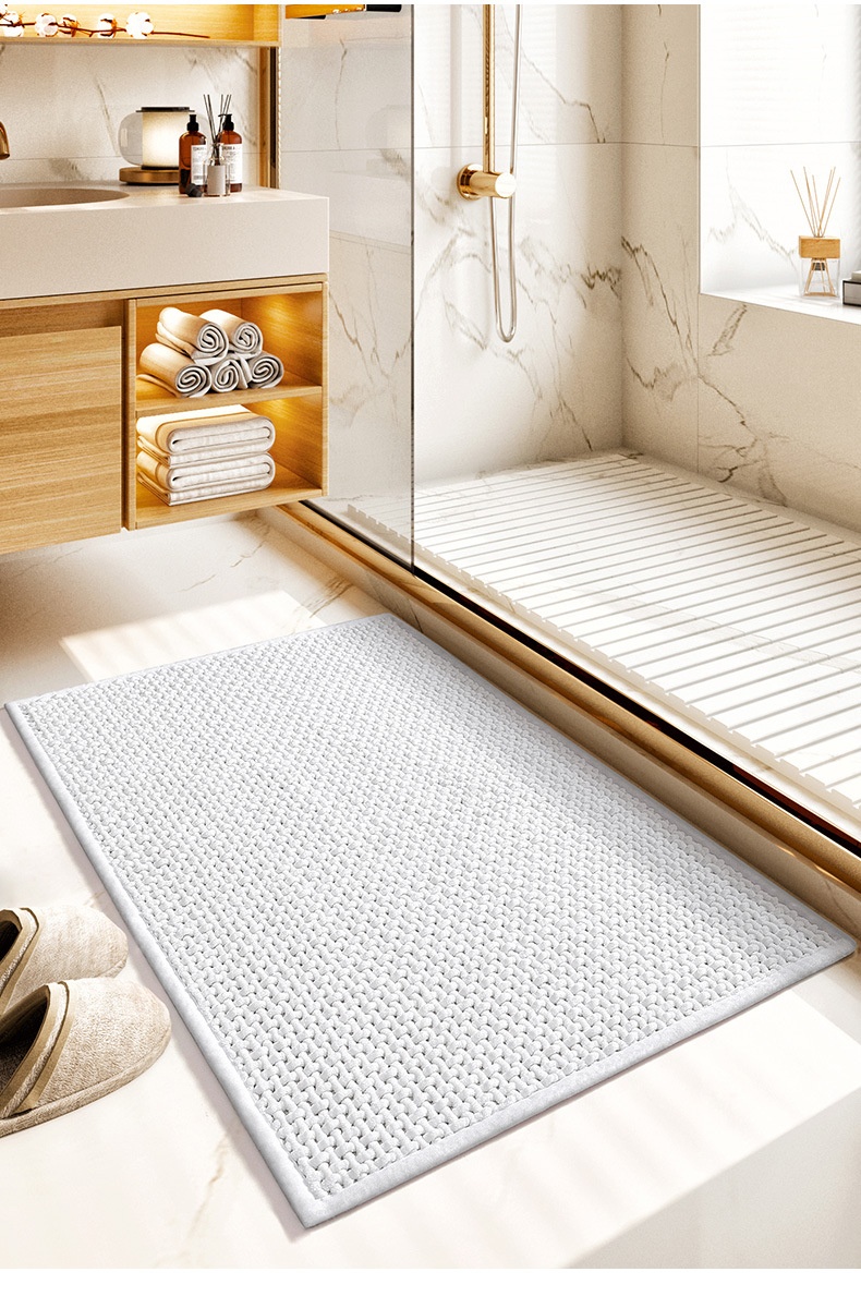 Title 5, Bathroom Floor Mat With Strong Absorbent Foot Pad