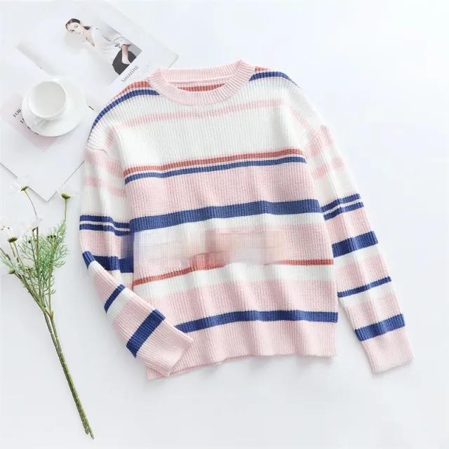 European And American Fashion Pullover Plus Size Sweater Women Pink - Shop at LoveMi