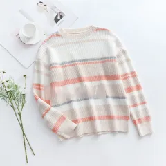 European And American Fashion Pullover Plus Size Sweater Women - Apricot - View 1