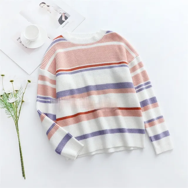 European And American Fashion Pullover Plus Size Sweater Women White - Shop at LoveMi