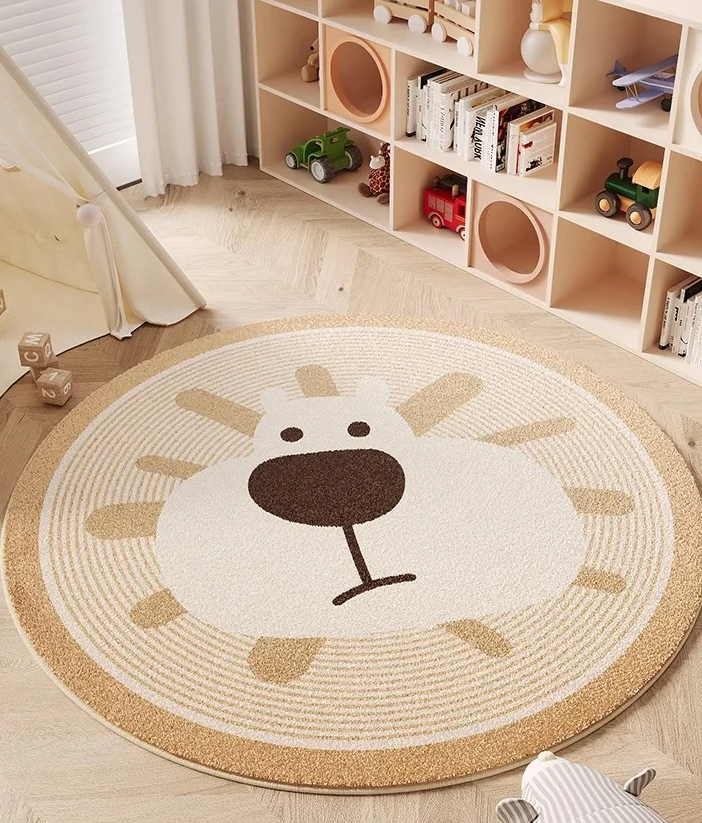 6b2264a5 da89 4ea0 b97b be80602fc51b - Cartoon Household Children's Room Round Carpet