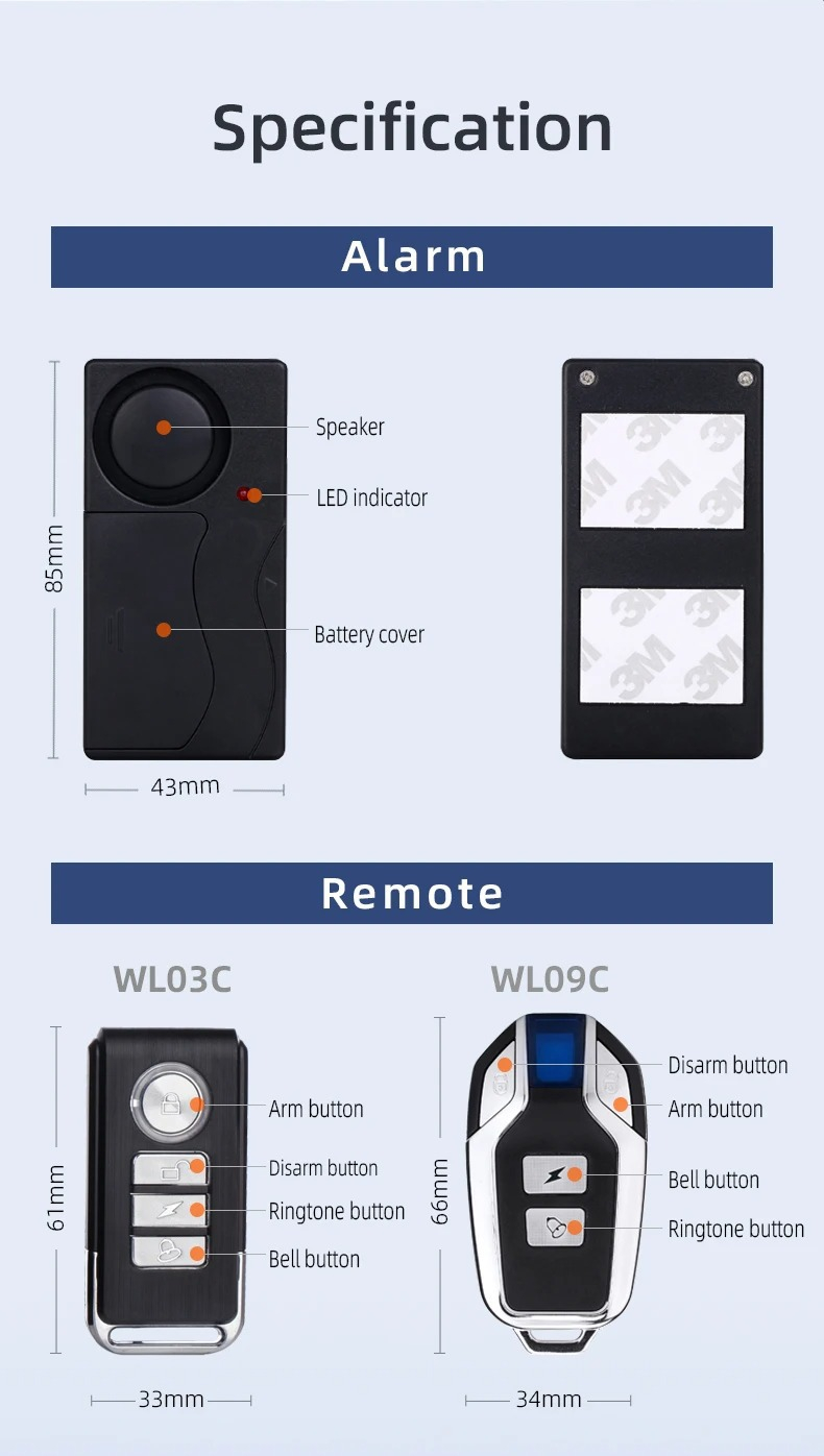 Title 5, Rilevatore di vibrazioni remoto wireless Sensor...