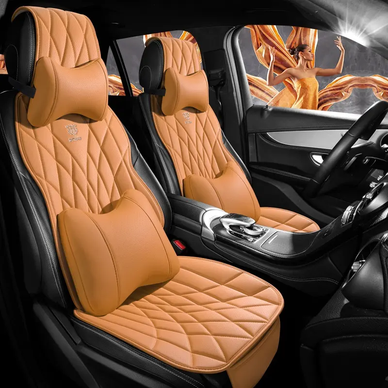 Car Universal Leather Semi-surrounded High-end Five-seat Seat