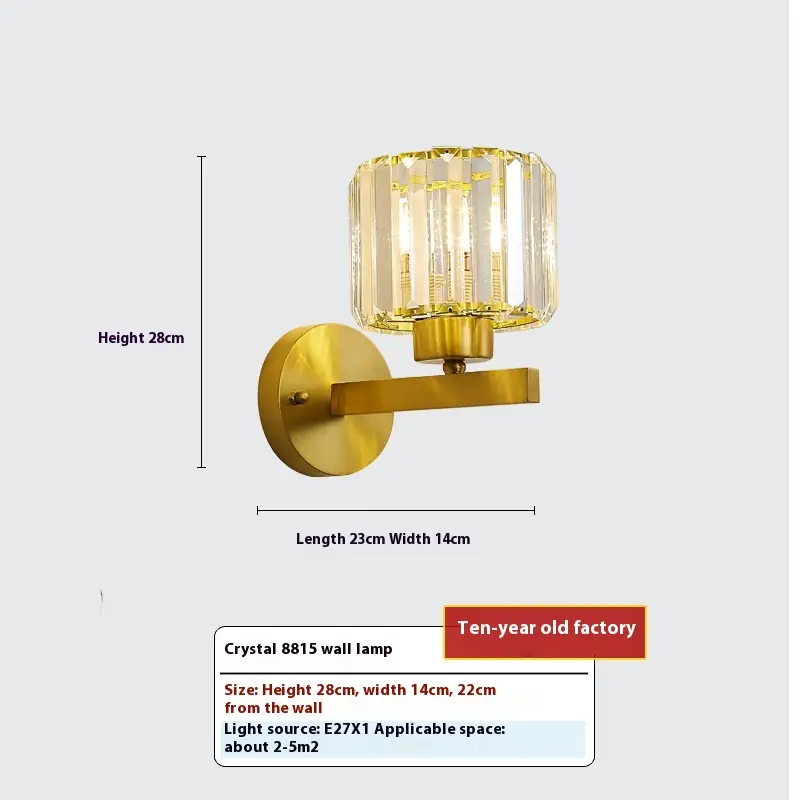 Modern Minimalist Living Room Wall Creative Bedroom Bedside Lamp