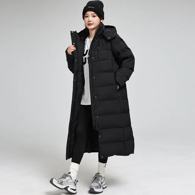 Extremely Cold Outdoor Down Jacket Waterproof Warm Black - Shop at LoveMi