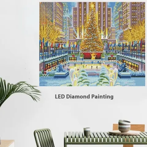 DIY Full Diamond Glow with Frame Painting