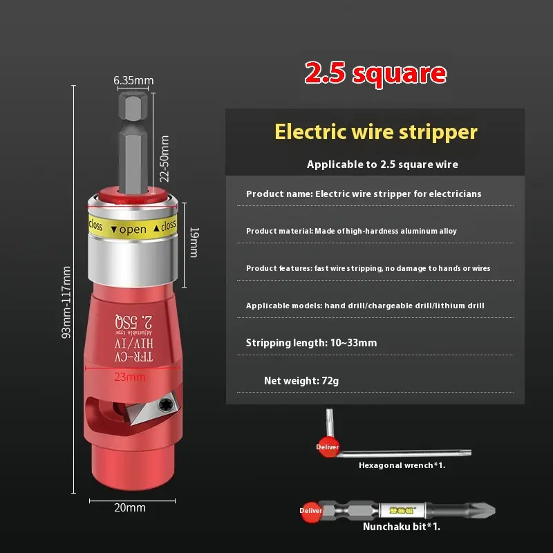 Waste Copper Cable Peeling Wire And Peeling Wire Fixed Electric Hand Peeling Tool