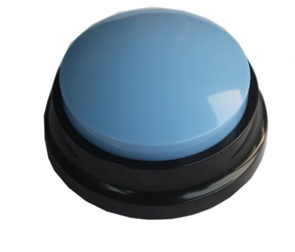 Interactive Dog Personalized Sound Buttons Light Blue - Shop at LoveMi