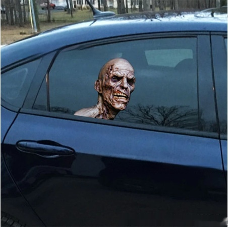 Title 2, Car Window Stickers 3D Stickers Zombie Vinyl St...