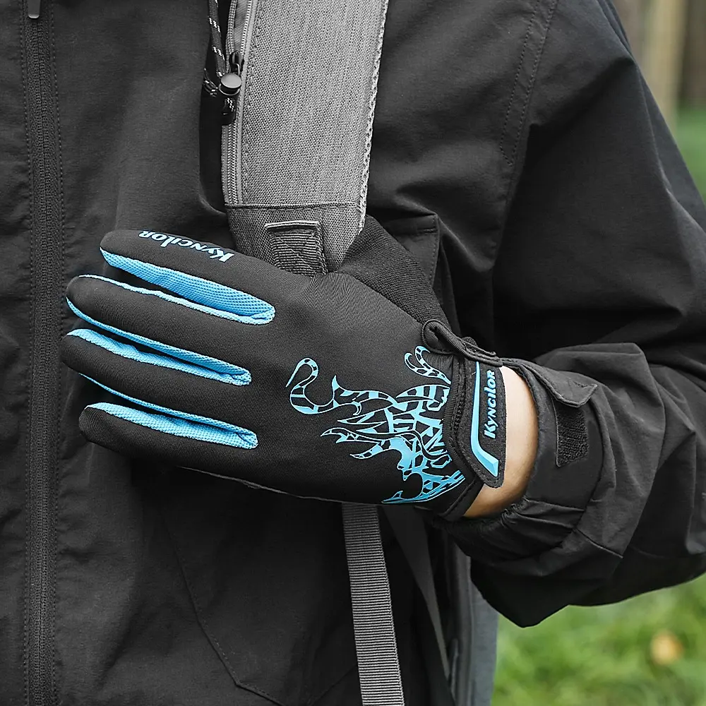 Outdoor Mountain Bike Long Finger Breathable Shock