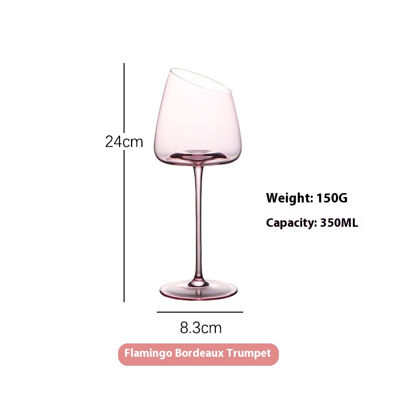 Title 5, Glass Beveled Red Wine Glass