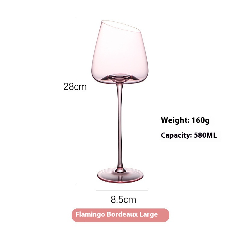 Title 6, Glass Beveled Red Wine Glass