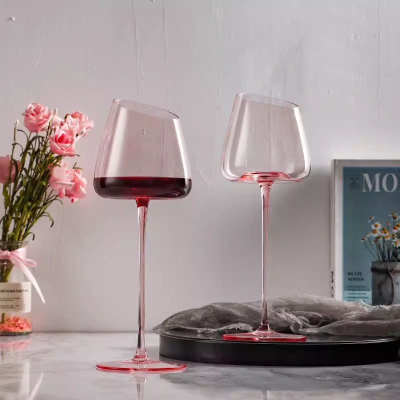 Title 2, Glass Beveled Red Wine Glass