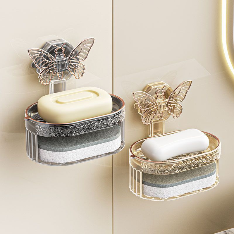 Title 5, Butterfly Suction Soap Box Storage Rack Household