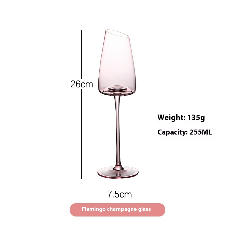 Title 4, Glass Beveled Red Wine Glass