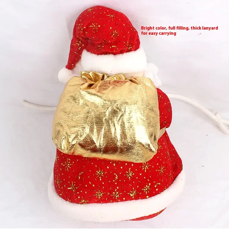 Christmas Scene Decorative Rope Climbing Santa Claus Ornaments