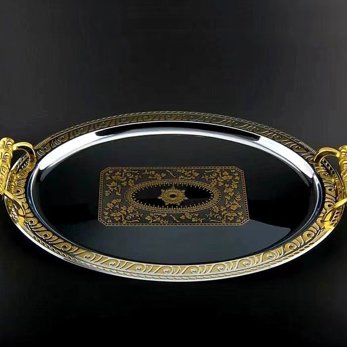 Gold Oval Tray