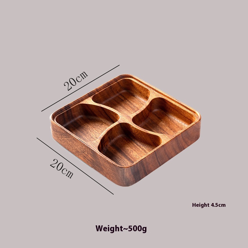Square Four Grid Plate