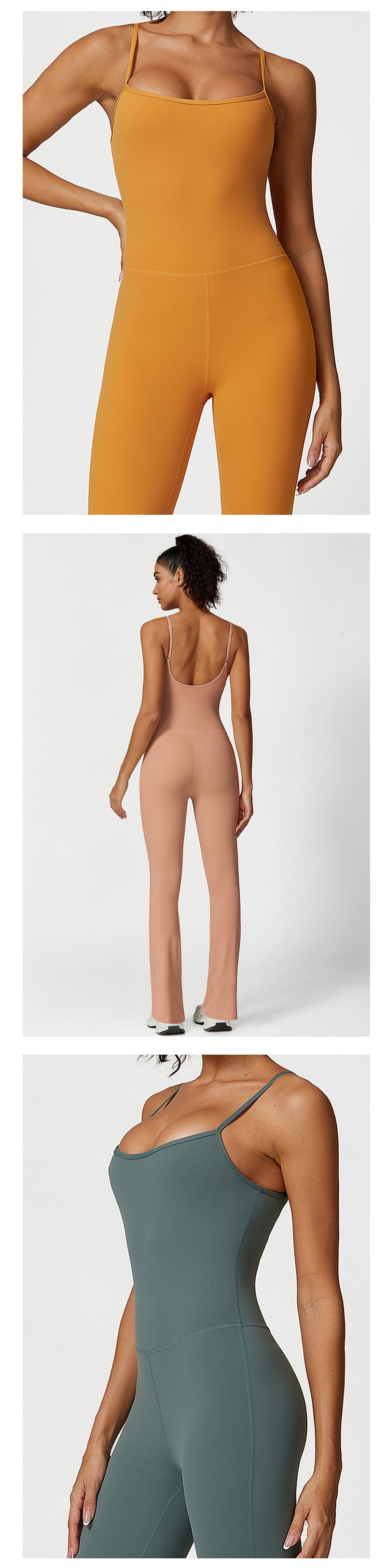 Title 3, Spaghetti Strap One-piece Jumpsuit Casual Runni...