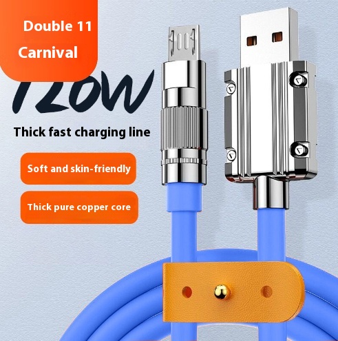 Super Fast Charge Zinc Alloy USB Data Cable Mobile Phone Charger Durable Heavy-D - 第 11/75 張圖片