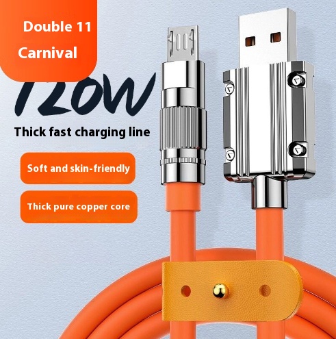 Super Fast Charge Zinc Alloy USB Data Cable Mobile Phone Charger Durable Heavy-D - 第 8/75 張圖片