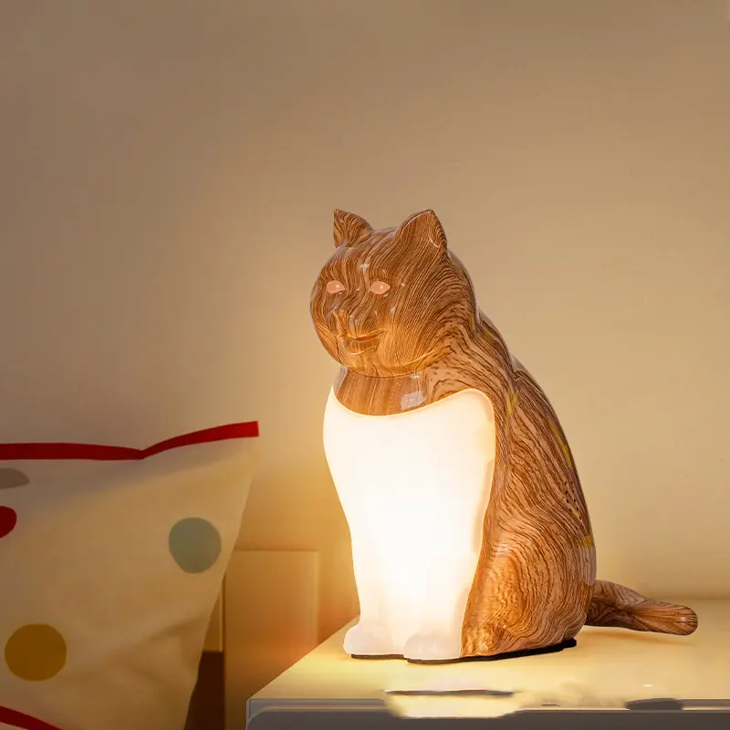 Bedroom USB Charging Cat Ornaments Decorative Night