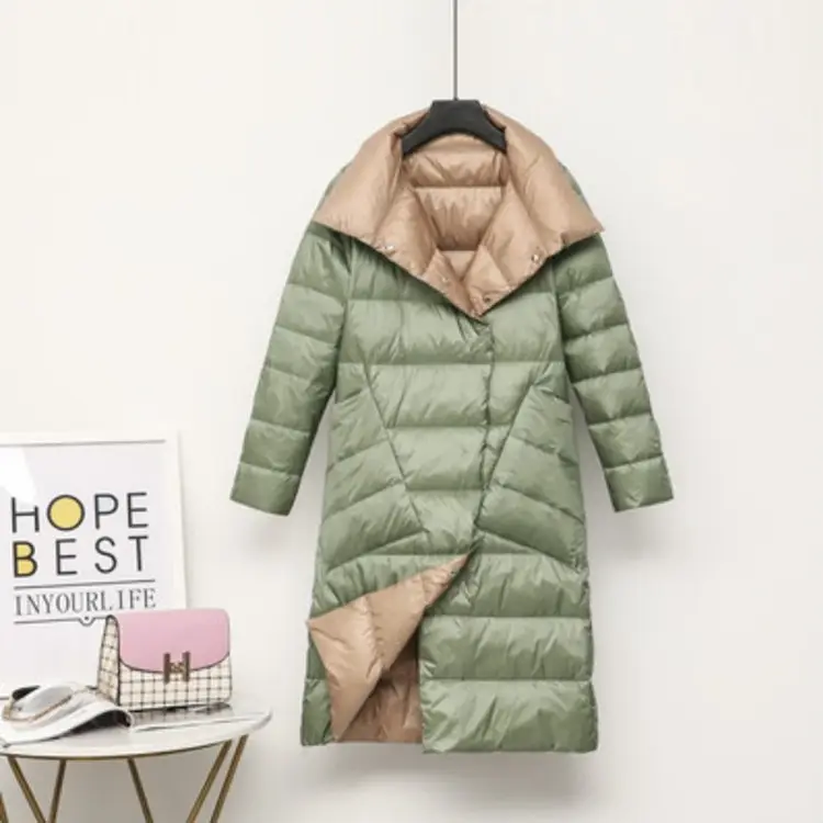Lightweight Down Jacket Duck Down Winter New Mid-length