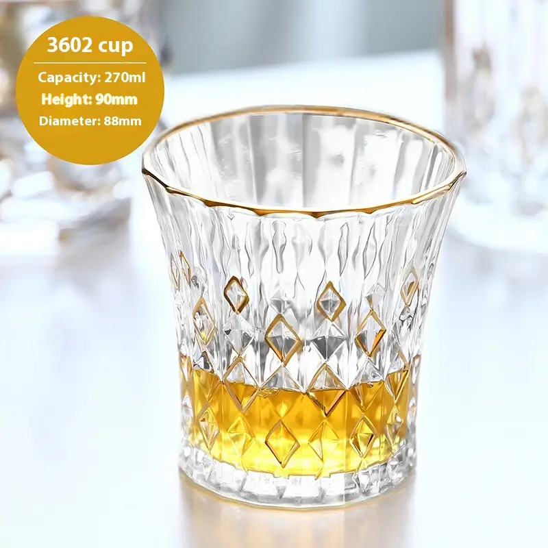 Household Handmade Crystal Glass Wine Glass