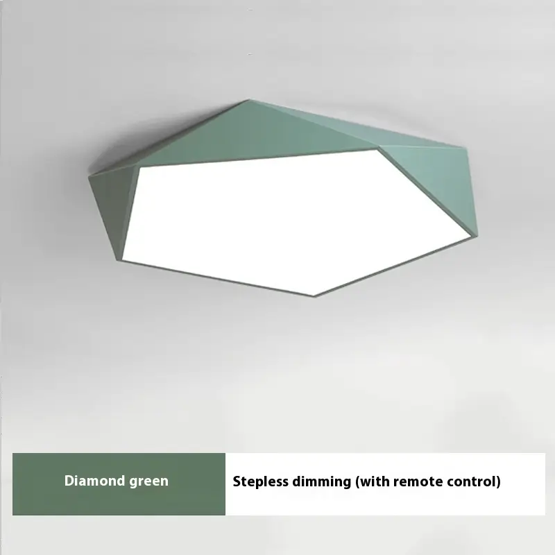 Color Macaron Ceiling Lamp Creative Geometric Room Lamp