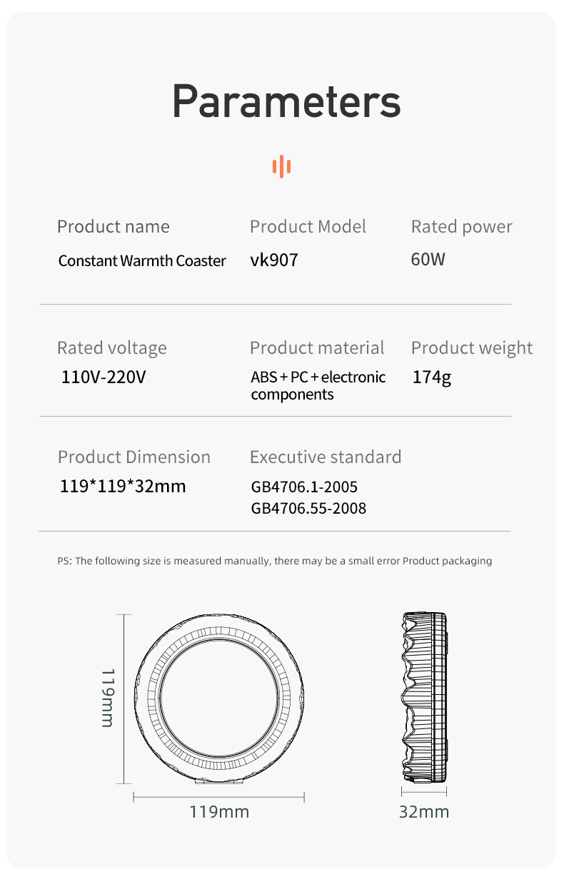 Title 15, Constant Temperature Cup Warming Holder Intelli...