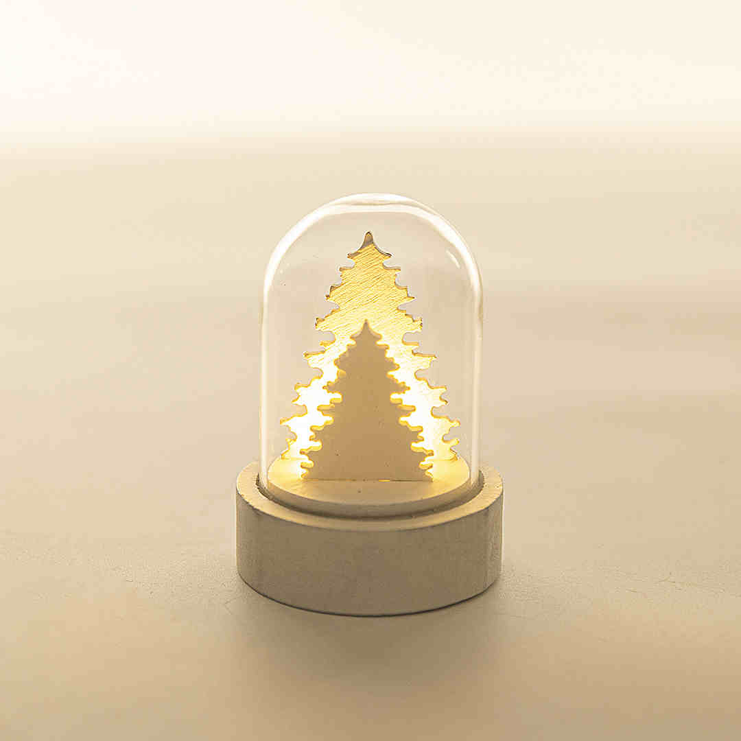 Title 5, Christmas Decorations Luminous Wooden House Chr...