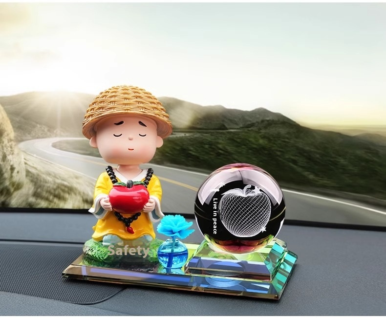 Title 4, Car Indoor Bubble Head Doll Car Perfume Decorat...