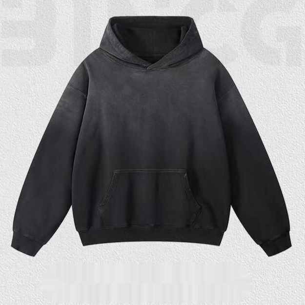 Title 5, Washed Distressed Hooded Sweater Couple Casual ...