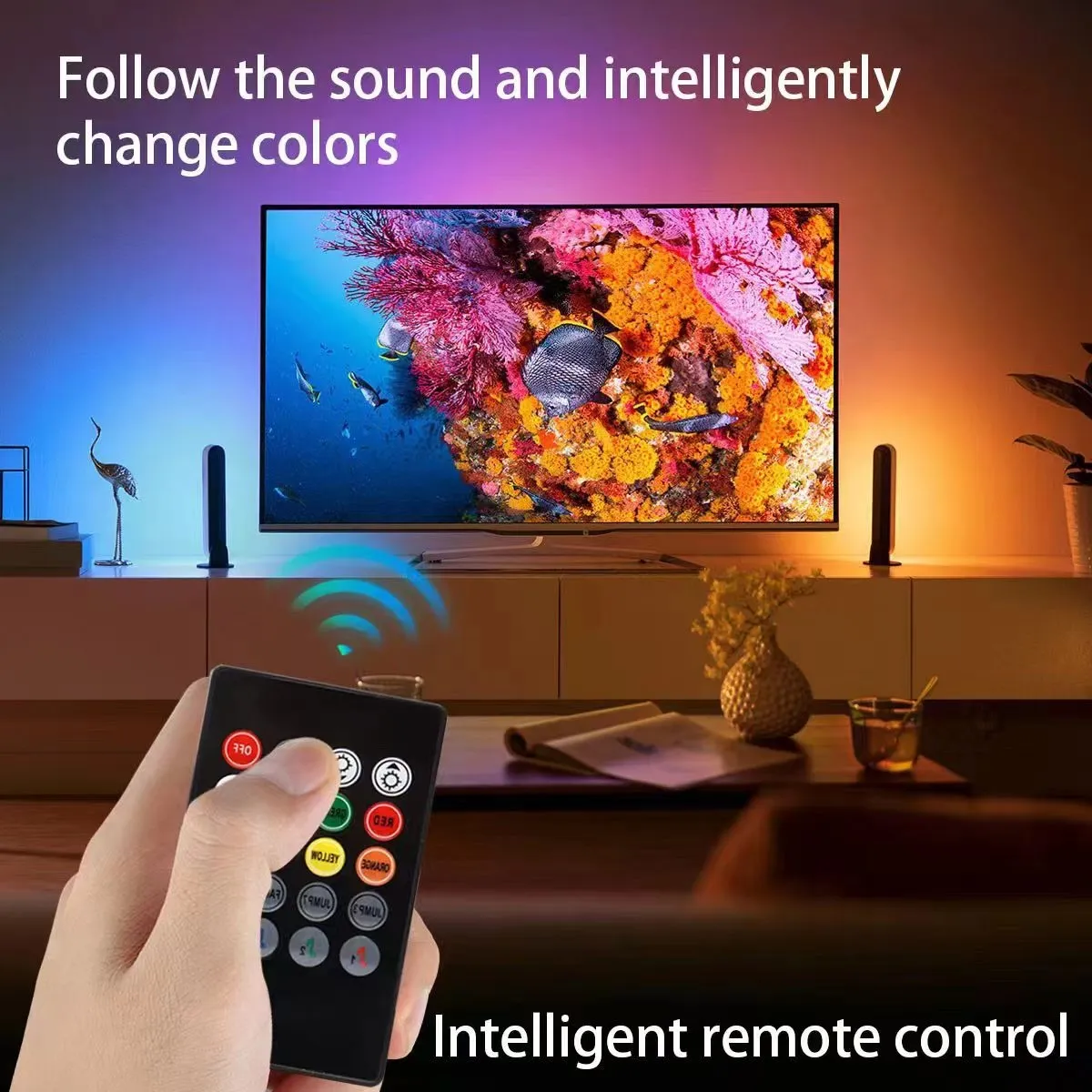 LED Desktop Ambience Light RGB Music Bluetooth Ambience Light – image 2