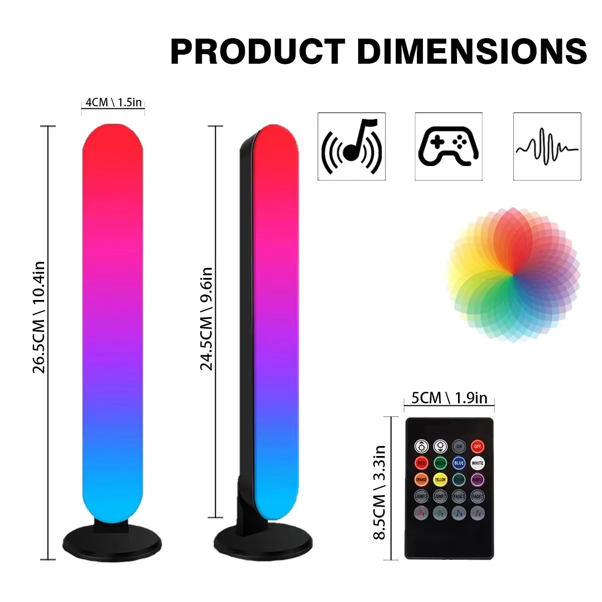 LED Desktop Ambience Light RGB Music Bluetooth Ambience Light – image 7
