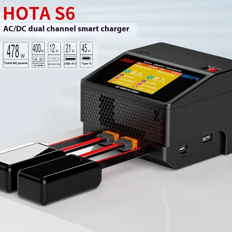 HOTA S6 Smart Balance Charger 1-6S Lithium