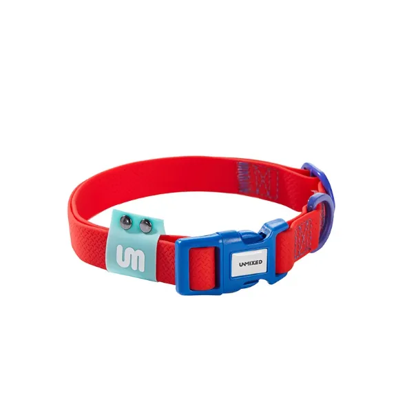Dog Outing Hand Holding Rope PVC Waterproof Chest And Back Collar Stain Resistant Crimson Neck Collar - Shop at LoveMi