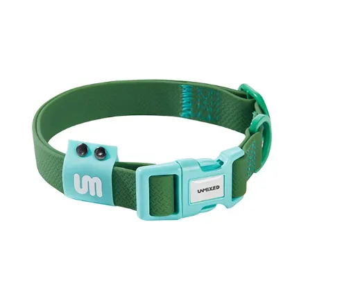 Dog Outing Hand Holding Rope PVC Waterproof Chest And Back Collar Stain Resistant - Moss Green Collar