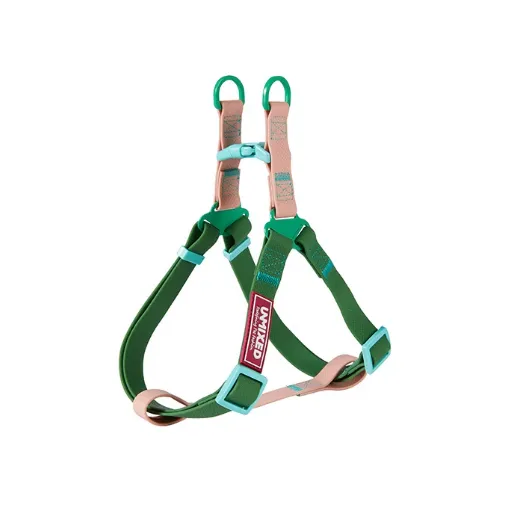 Dog Outing Hand Holding Rope PVC Waterproof Chest And Back Collar Stain Resistant Moss Green Chest And Back - Shop at LoveMi