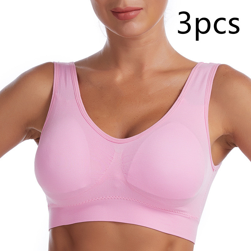 Large size sports bra without steel ring vest yoga sports bra