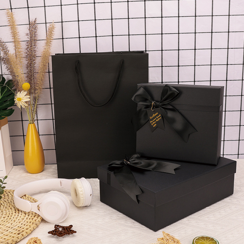 Title 3, Black Bow Gift Box With Heaven And Earth Cover ...