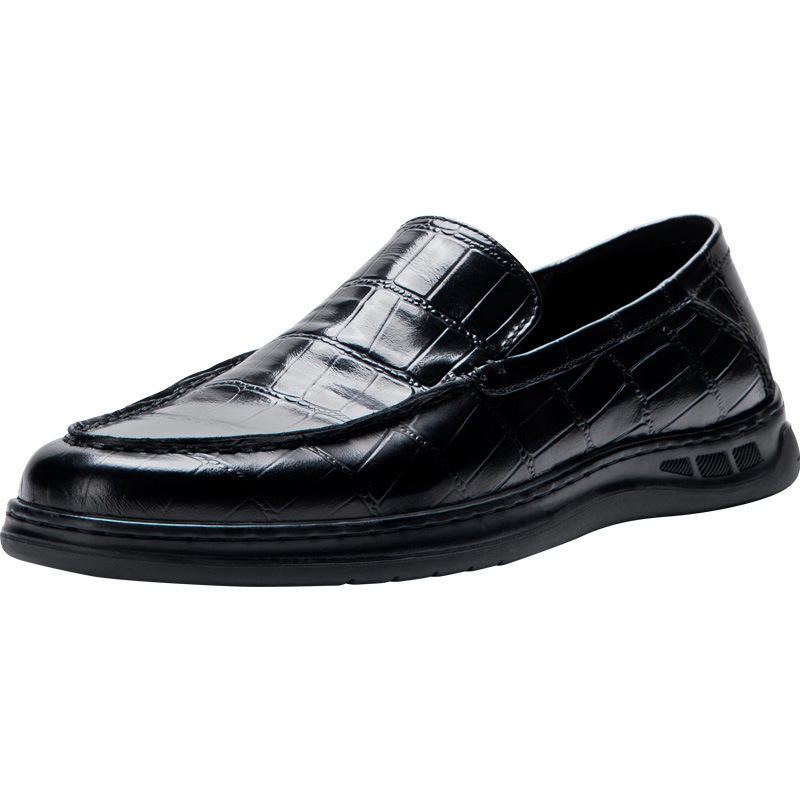 Title 3, Mens Casual Leather Loafers, Soft Bottom, Fash...