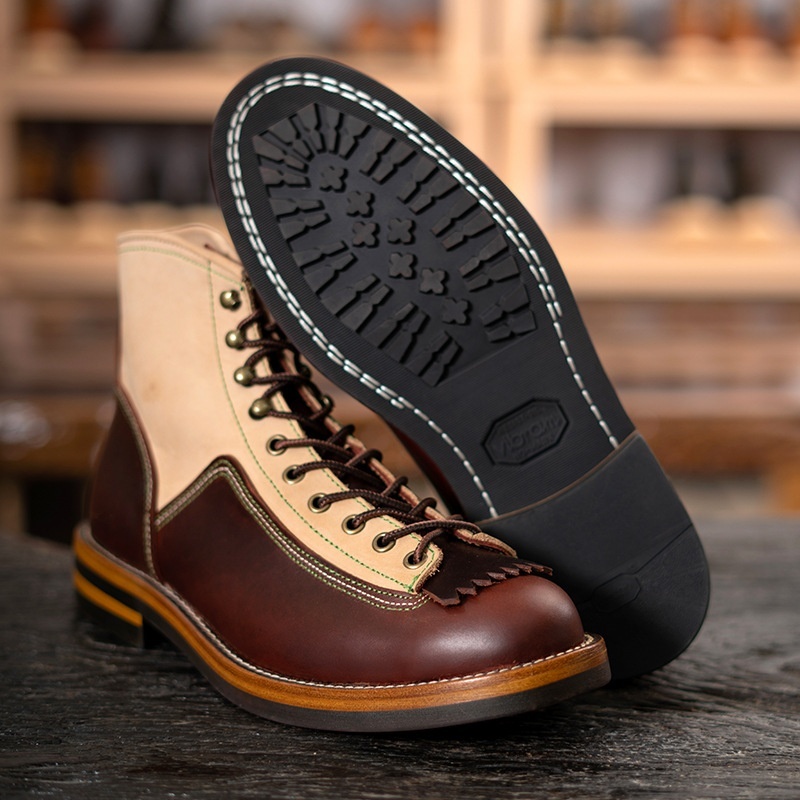 Title 2, Mens American Retro Motorcycle Boots Classic L...