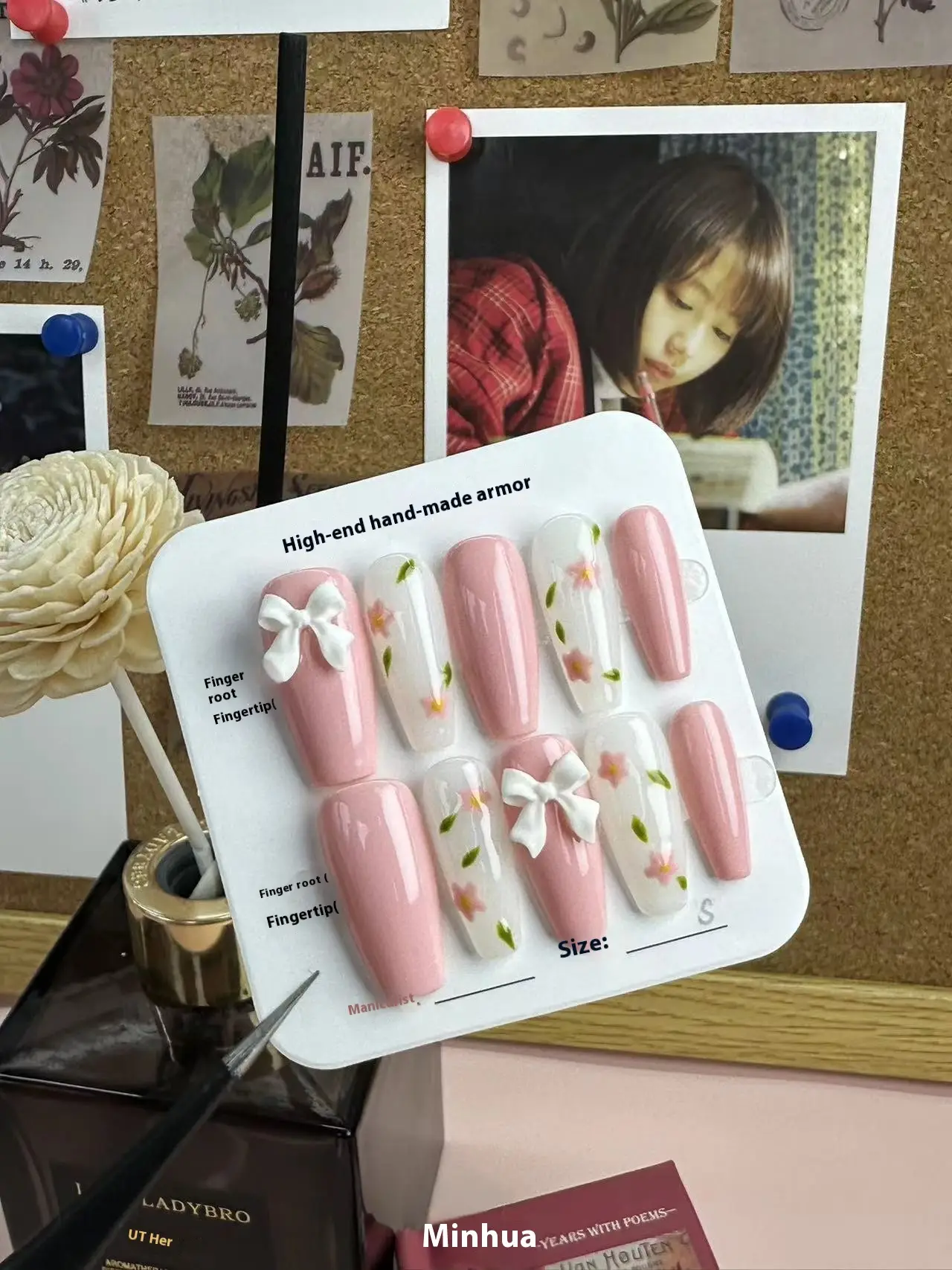 Spring Pig New Bow Manicure Handmade Wear Nail