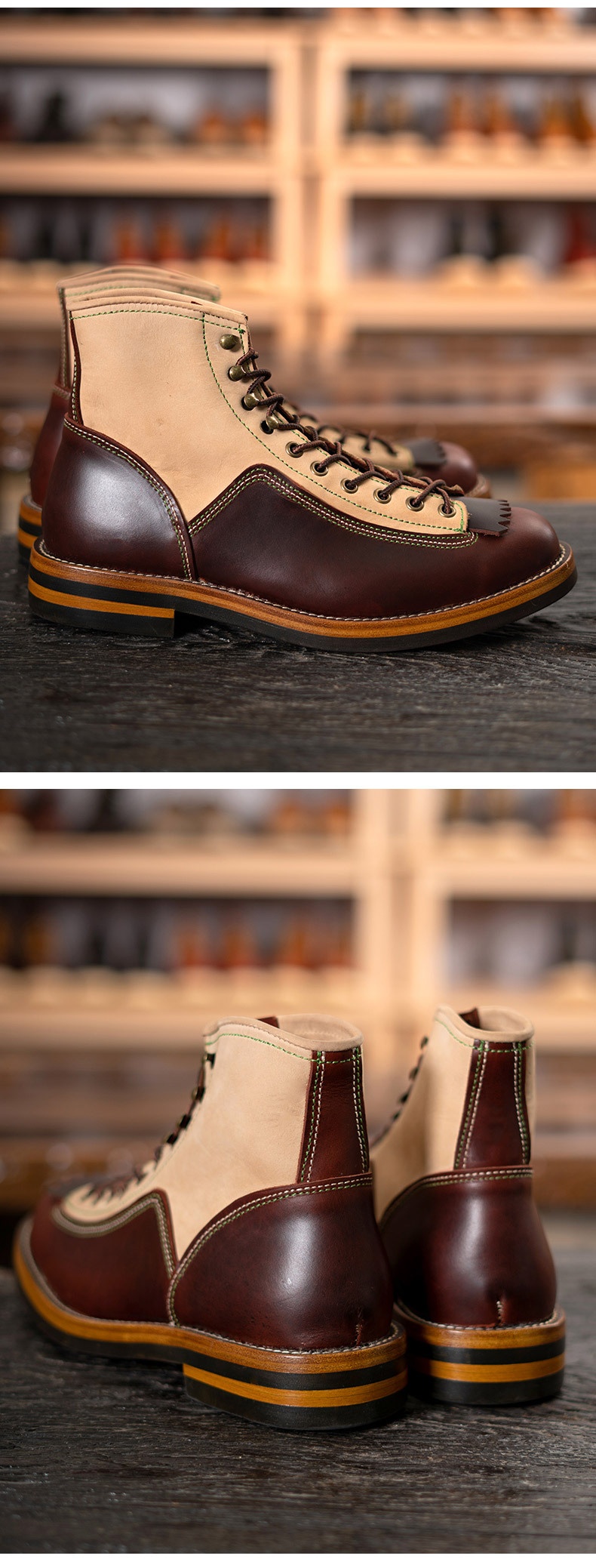 Title 3, Male American Retro Motorcycle Boots