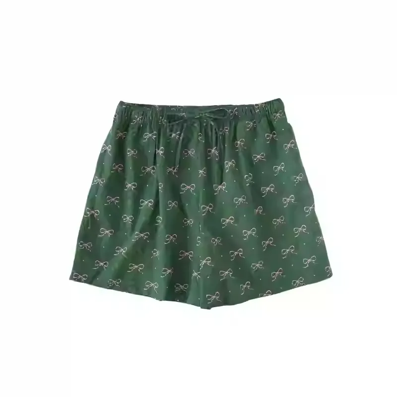 Soft Wool Soft And Comfortable Home Pyjamas Women's Suit - Shorts-S