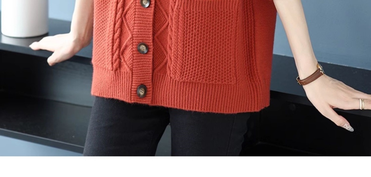 Title 14, Covering Belly Thin Plus Size High Lapel Knitte...